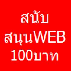 สนับสนุนเวป 100 บาท